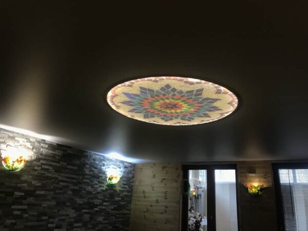 Napínaný strop, nebo pnutý strop s potiskem ve wellness